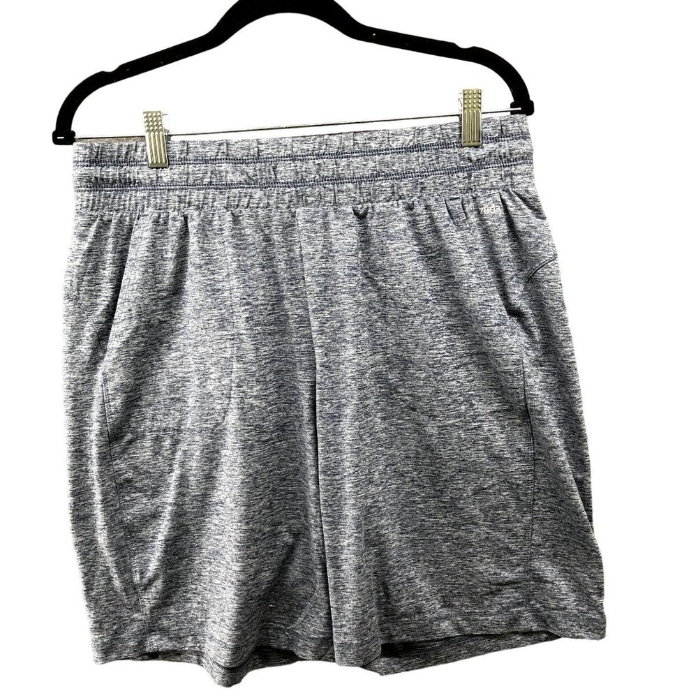 Zuda Active Shorts Mens Medium‎ M Blue Heather 7.5'' Inseam Running Gym Lounge